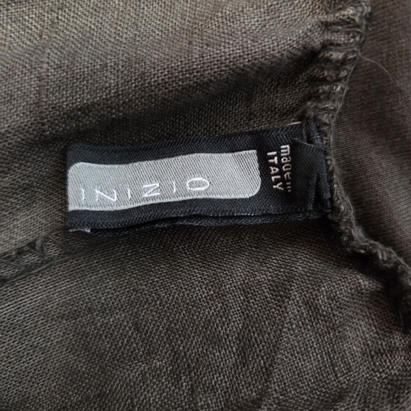 Inizio Brown Magic linen Skirt - Picture 7 of 8